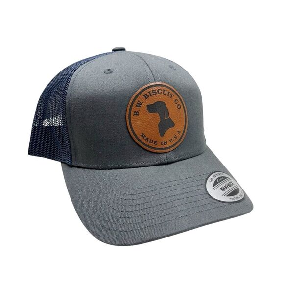B.W. Biscuit Mesh Back Two-Tone Great Dane Trucker Hat - Picture 1 of 3
